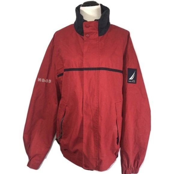 Nautica Other - NAUTICA Red and Blue Hooded Jacket Size XL